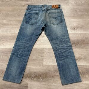 RRL Ralph Lauren Selvedge ACTUAL SZ 32x27 Denim Jeans Straight Double RL USA